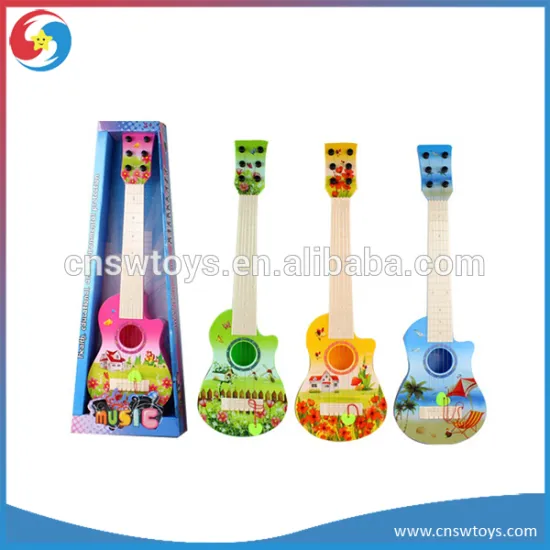 DD0551610 wholesale kids musical instruments plastic colorful 21-inch six-string guitar toy