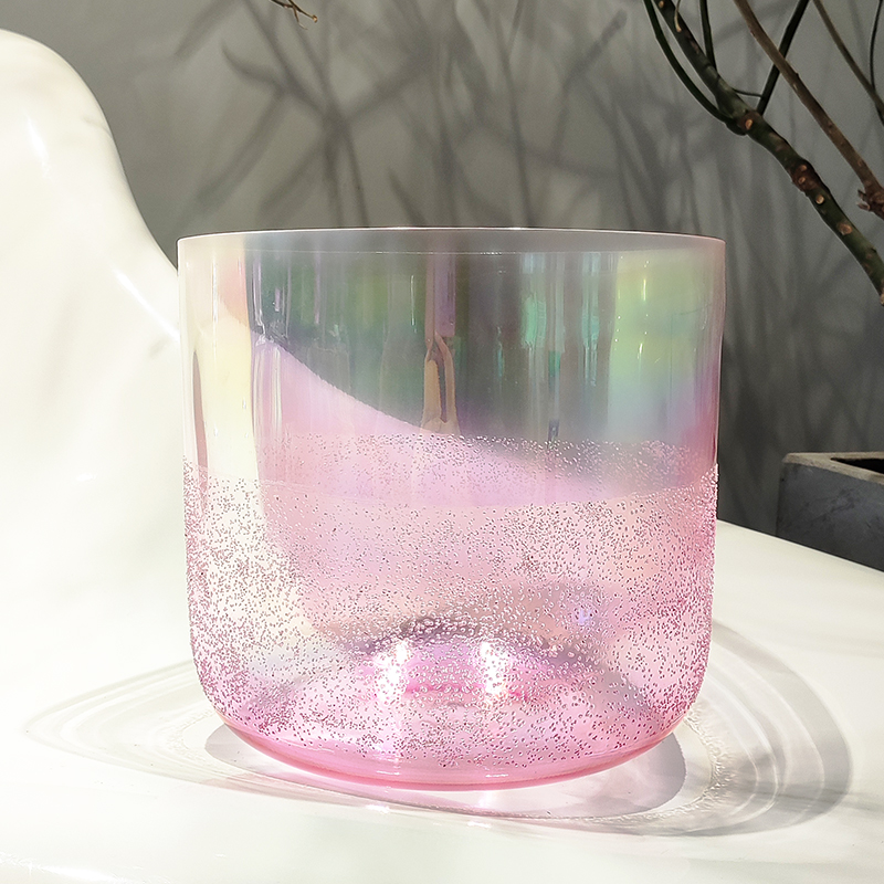 Q're Pink Tourmaline alchemy crystal singing bowl