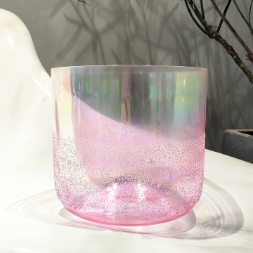 Q&#39;re roze toermaline alchemie Crystal Singing Bowl