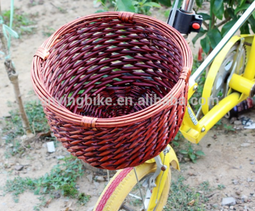 Top selling fashionable wicker bicycle basket