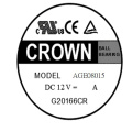 CROWN 12v 24v 8015 Axial Flow DC Fan