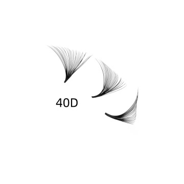 Hot-Selling Large Scalloped Tip Thick Eyelash Extension Clusters 0.05mm Thickness