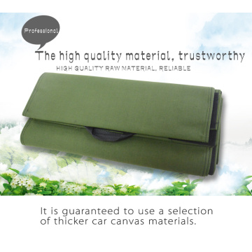 Green Canvas With Hook and Loop Tape Straps
