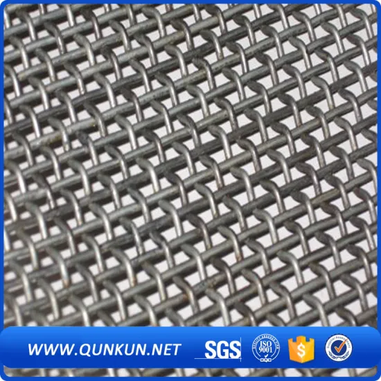 304 inox steel crimped wire mesh