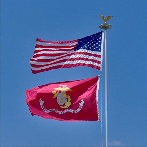 US Polyester Grommets Marines Flag