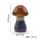 35 mm 7 Chakra Stone Mushroom para decoración de meditación de equilibrio en el hogar Curación de champiñones de cristal decoraciones pulidas