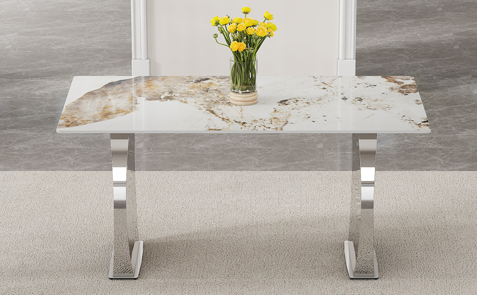 Premium Stainless Leg Kitchen Table