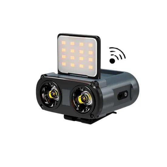 Waterproof IPX5 WARSUN MD9 Rechargeable Headlight with Motion Sensor and Multiple Light Sources for Outdoor Fishing