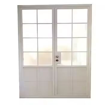 ALUFRONT Steel Look Narrow Aluminium Frame Glass Door with Old Fashion Style