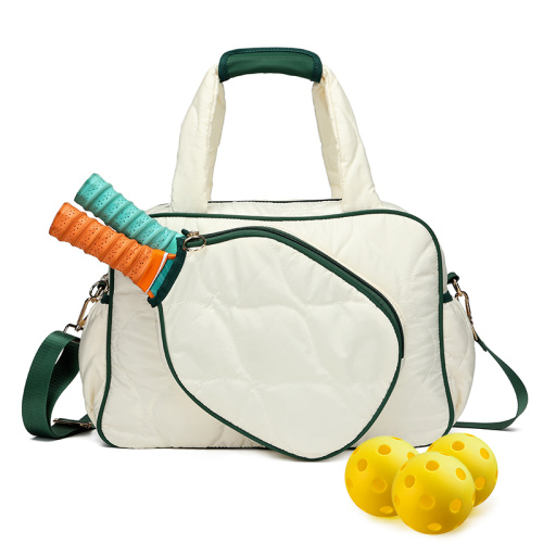 Quilted Puffer Nylon Pickleball Bag