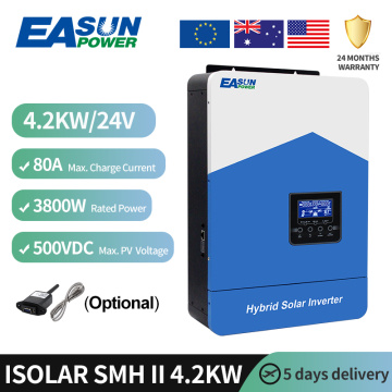 High Voltage PV Hybrid Solar Inverter: 6000W, 24V