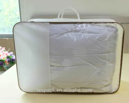 Silk Screen Printing Home furnishings packing bags for pillow and comforter