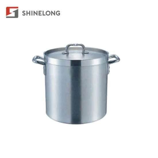 S348 American Style Composite Bottom Aluminium Stock Pot With Cover