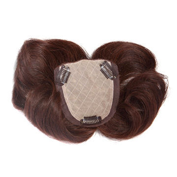 Top Closure 100% Human Hair Toupee, Swiss Lace Closure/No Tangling/Shedding/Can be Dyed and Restyled