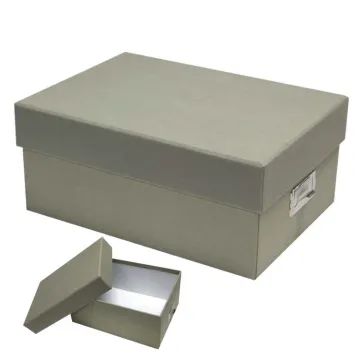 Rigid Cardboard Portable Office File Folder Storage Box