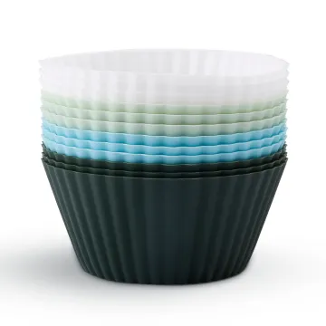 Hotseller Morandi Round Baking Cupcake Molds: Reusable, Non-Stick Silicone Muffin Liners