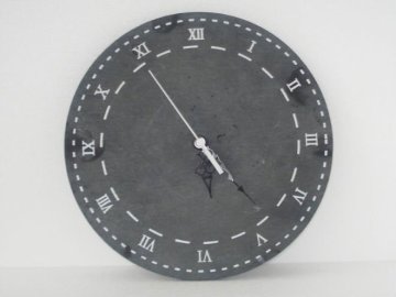 Round Natural Slate Clock 30508