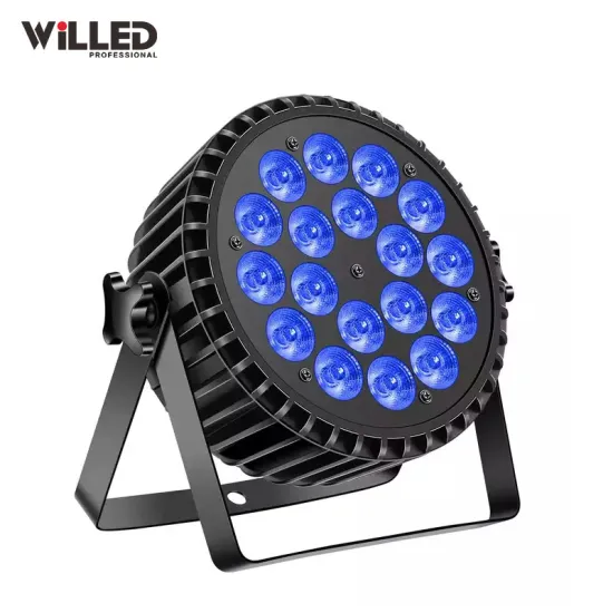 DJ Disco Light LED Zoom PAR 18x18W 4IN1 RGBWA UV 5IN1 6IN1 10W RGBW Flat Slim PAR Light for Wedding Events