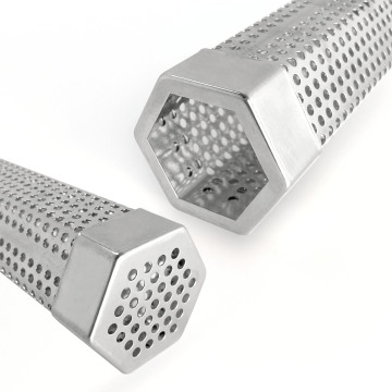 Portable 12-Inch Stainless Steel BBQ Wood Pellets Smoker for Home Use