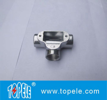 3/4” / 1” Three Way Channel Inspection Elbow Tee Circular Aluminum Junction Box For Bs Conduit Pipe