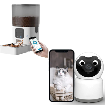 APP control 6L pet feeder with camera