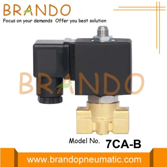 3 Way Brass Solenoid Valve 1/4'' 24V 220V