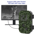 24MP 2,7K HD IP65 Infrarot Hunting Trail Trap H1 Wireless Kamera für Nachtsicht Wireless Wildlife Kamera