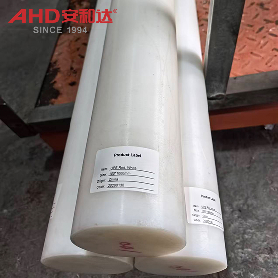 UHMWPE Rod White 100mm