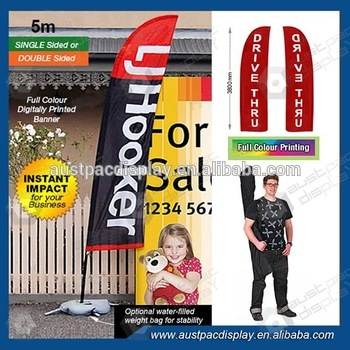 Marketing Flags 5m with cross base