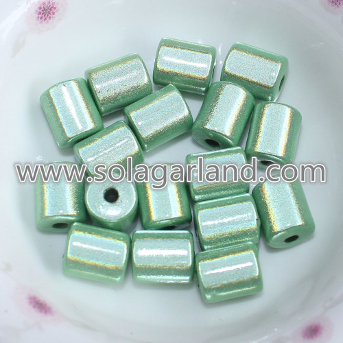 8 * 10 MM Cilindro acrilico Miracle Beads 3D Illusion Bead Charms