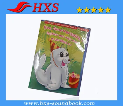 High Quality Custom Song Music Greeting Card for Festivals