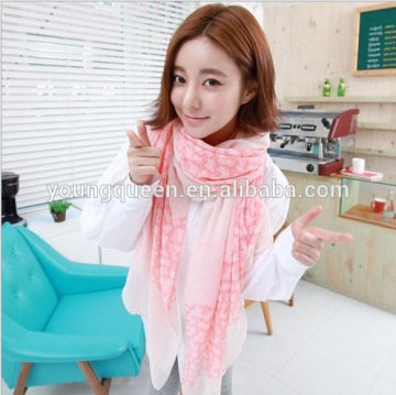 WJ1543 2015 explosion models new winter scarf small floral voile fashion scarf