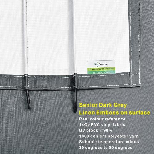 RV Fabric Replacement (17.2ft Fabric, Grey)