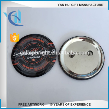 metal safty pin back advertising promotions tin button badge wholesale