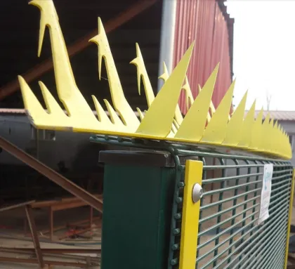 Metal fence spikes