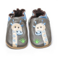 Zapatos de cuero suave de bebé de jirafa