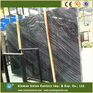 Antique black wood grain marble