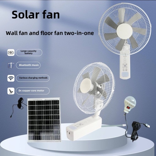 Lightweight Solar Cooling Fan with Rechargeable Battery
