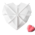 Molde de la torta de silicona del amor del corazón del diamante de grado alimenticio