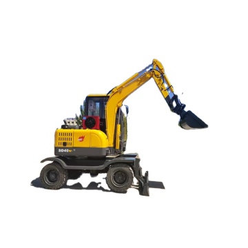 Hidrolik 4 ton tekerlek ekskavatörü SD40W Stokta mevcuttur