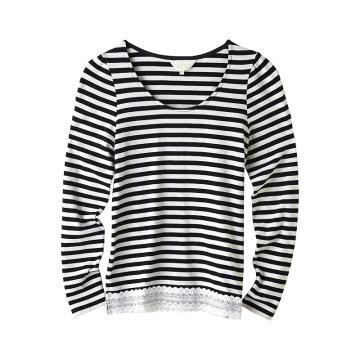 Women\'s winter Cotton/Spandex long sleeve Homewear with Lace