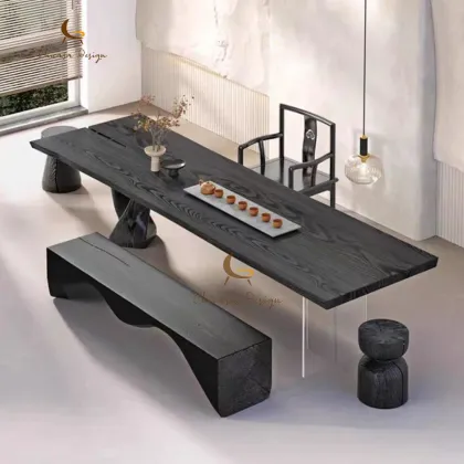 Rectangular Solid Wood Dining Table Set for Dining Room Furniture