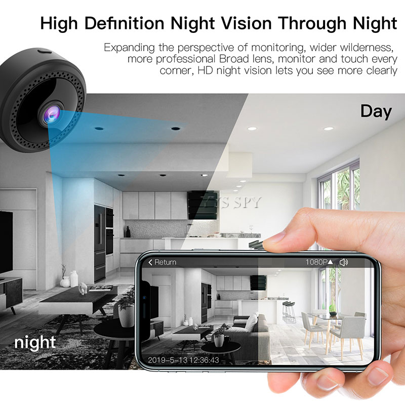 Wifi Mini Camera 1080P HD Video Gizli Kamera CCTV IP Cam Remote Night Vision Motion Sensor Magnetic Body Microcamera Camcorder