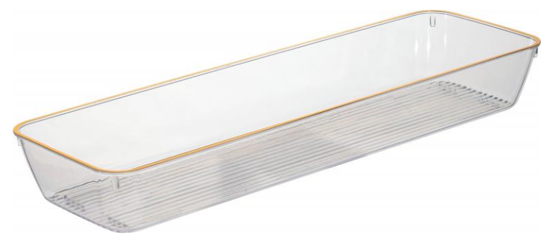 PET Clear Drawer Organizer Utensil Tray BPA Free