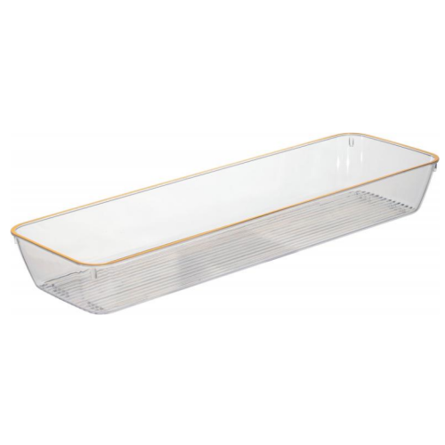 PET Clear Drawer Organizer Utensil Tray BPA Free