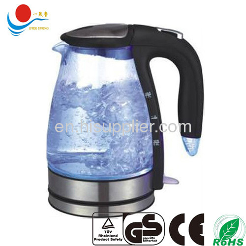 Ce Gs Approval Clear Glass Kettle 