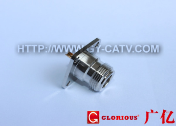 N Connector Female Panel Mount 4 Hole Flange (N-50KF)