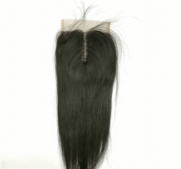 LAN DAISY for Black Women  4*4 T Part half hand made Closure Indian Human Hair Silky Straight Wave Hair  Toupee