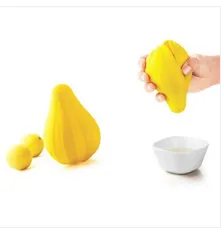 Eco-friendly Flexible Silicone Lemon Juicer With FDA LFGB Approvals