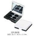 Plastic Square Cosmetic Eyeshadow Case With Mirror